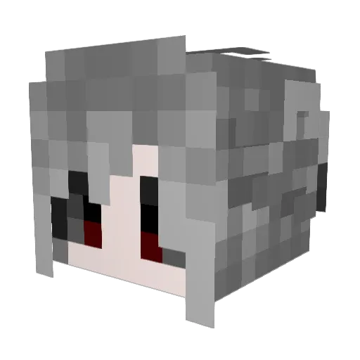 Kervain Minecraft avatar head, 3D render
