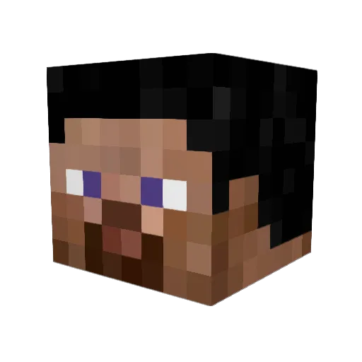 Kervis Minecraft avatar head, 3D render