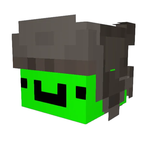 KervyCPVP Minecraft avatar head, 3D render