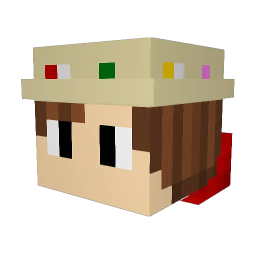 Kervy_17 Minecraft avatar head, 3D render