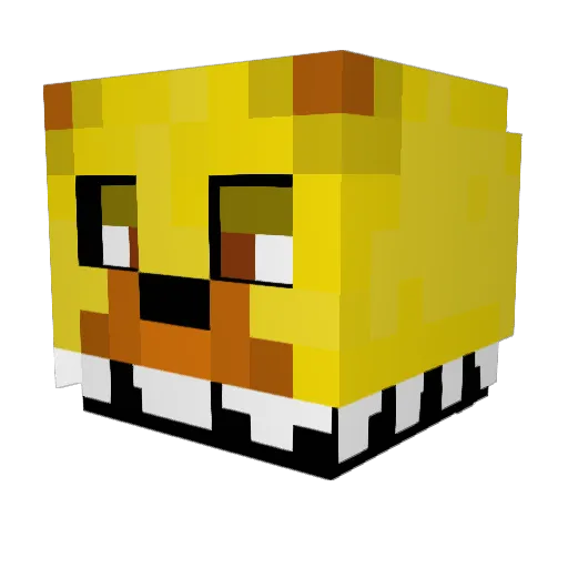 Kerxis Minecraft avatar head, 3D render