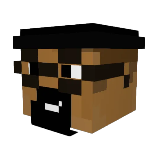 Kesdi Minecraft avatar head, 3D render