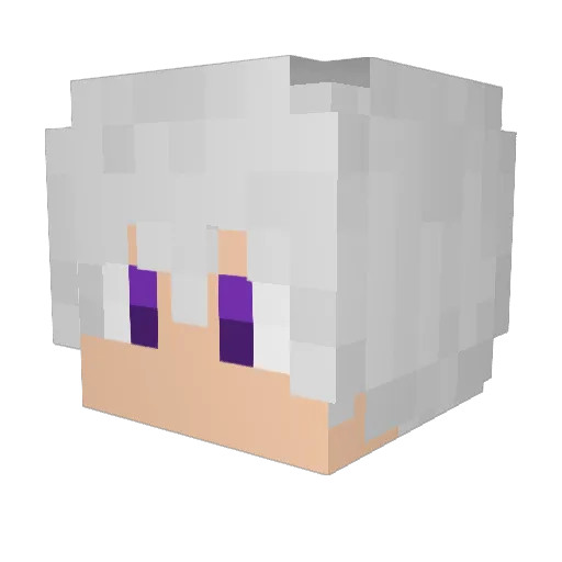 KeseQ Minecraft avatar head, 3D render