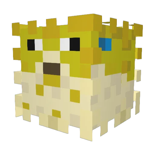 Keshapp Minecraft avatar head, 3D render