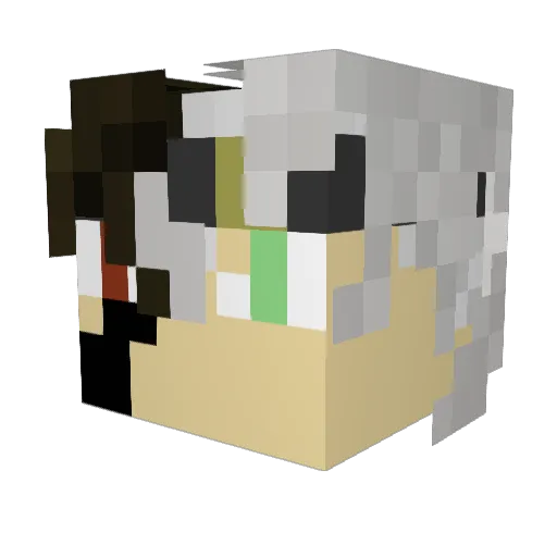 KeshavS0218 Minecraft avatar head, 3D render