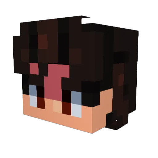 Keshire_ Minecraft avatar head, 3D render