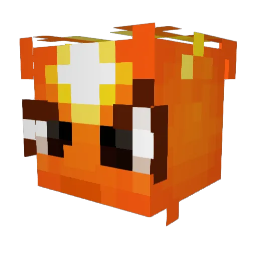Kesie Minecraft avatar head, 3D render