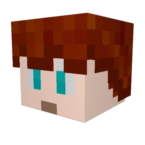 Keskase Minecraft avatar head, 3D render