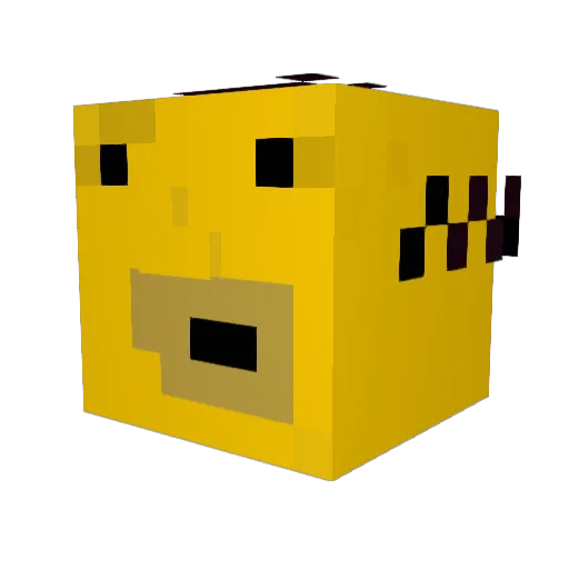 Keskevee Minecraft avatar head, 3D render