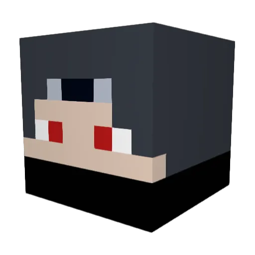 KessGG Minecraft avatar head, 3D render
