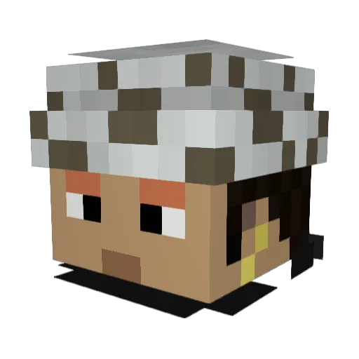 KessKinn Minecraft avatar head, 3D render