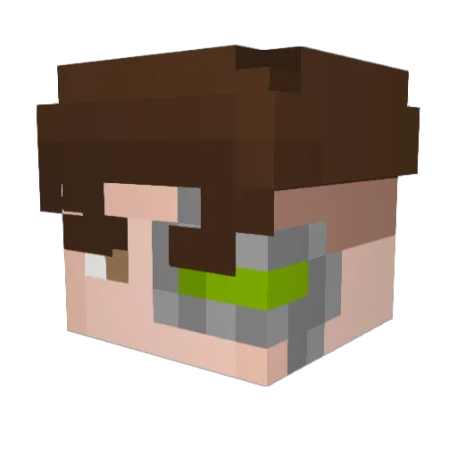 Kest3N Minecraft avatar head, 3D render