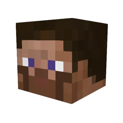 Kestar7 Minecraft avatar head, 3D render