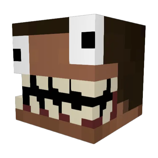 Kesteezzz Minecraft avatar head, 3D render