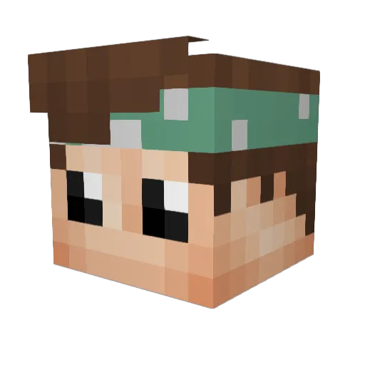 KesterPlayz_ Minecraft avatar head, 3D render