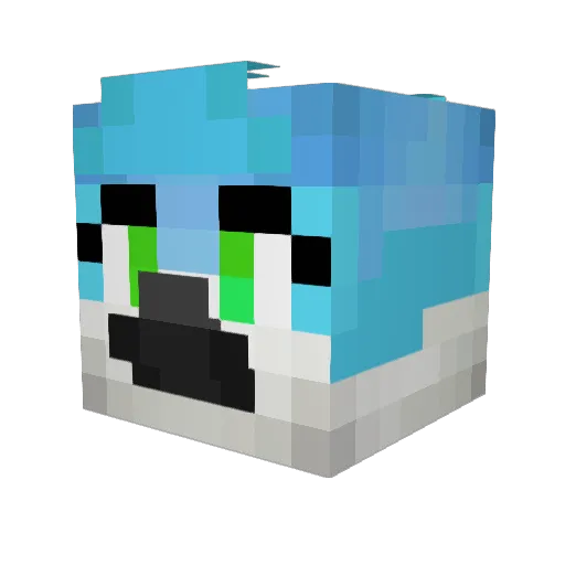 Kestrel42021 Minecraft avatar head, 3D render