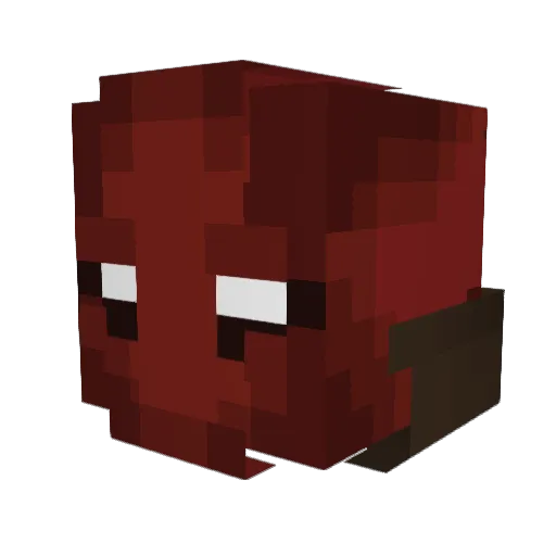 KestrelDC Minecraft avatar head, 3D render
