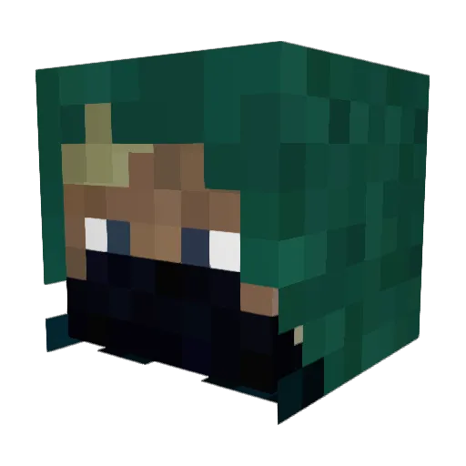 Kestrell17 Minecraft avatar head, 3D render