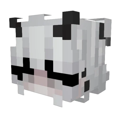Kesumi Minecraft avatar head, 3D render
