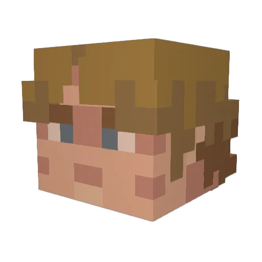 KetFein Minecraft avatar head, 3D render