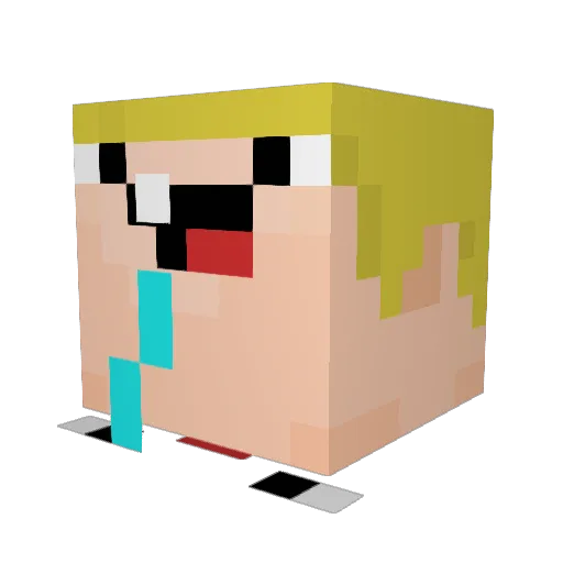 Keta_187 Minecraft avatar head, 3D render