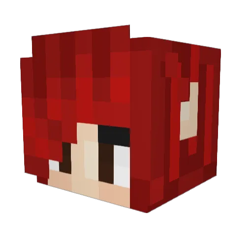 Ketah73 Minecraft avatar head, 3D render