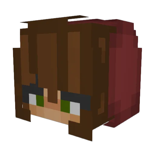 KetchupChip Minecraft avatar head, 3D render