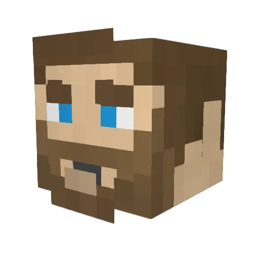 KetchupDudeMan Minecraft avatar head, 3D render