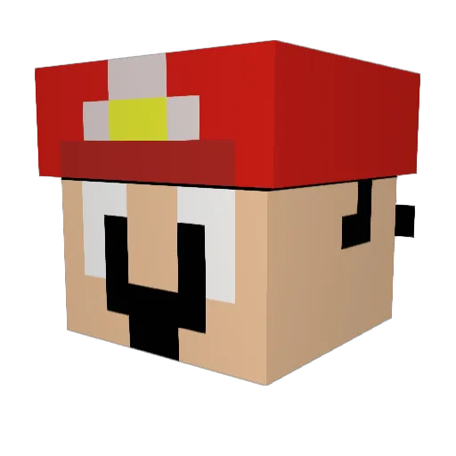 KetchupPreCum Minecraft avatar head, 3D render