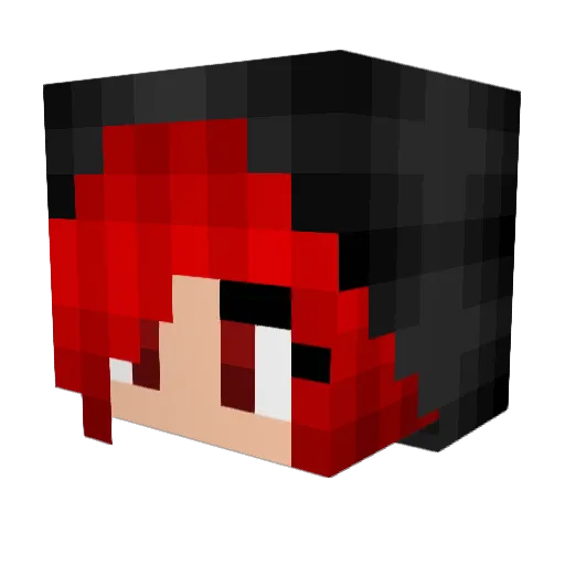Ketchupspider Minecraft avatar head, 3D render
