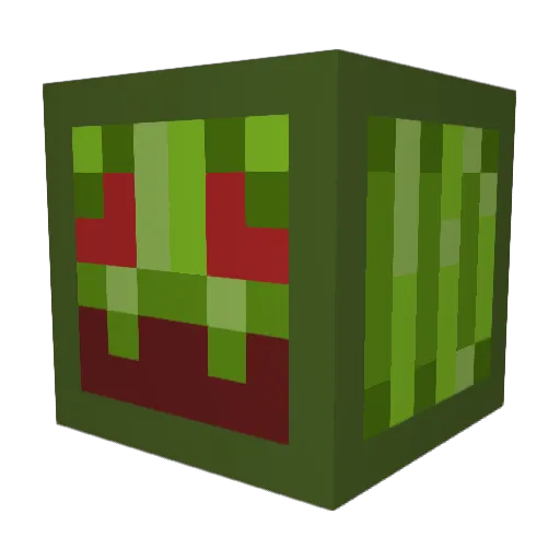 Ketchuso Minecraft avatar head, 3D render