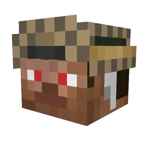 Ketes55 Minecraft avatar head, 3D render
