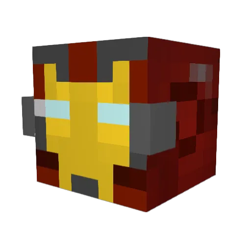 Keth2g Minecraft avatar head, 3D render