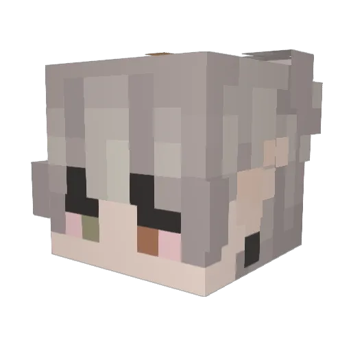 Kethra134 Minecraft avatar head, 3D render