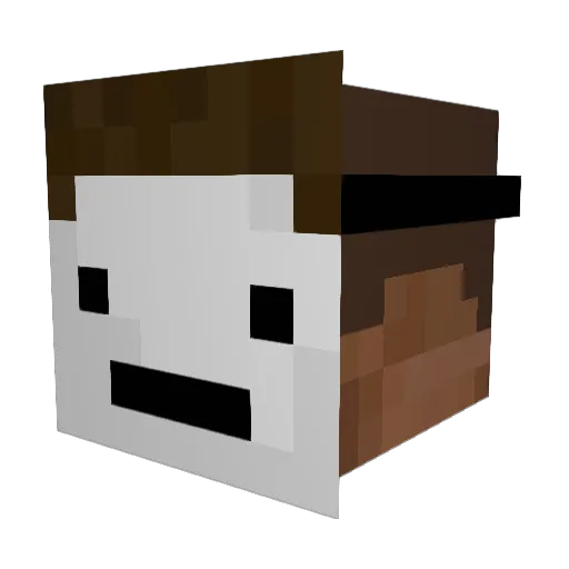 KetkuH Minecraft avatar head, 3D render