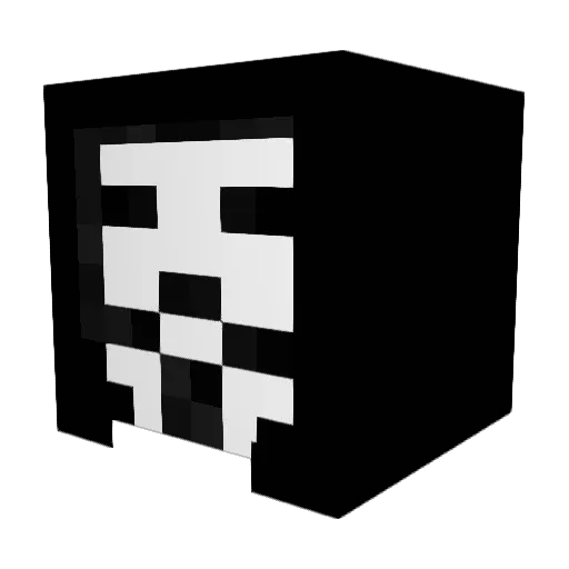 Ketpul Minecraft avatar head, 3D render