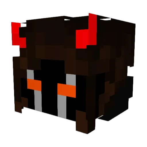 KetraOrc Minecraft avatar head, 3D render