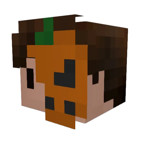 Ketrab Minecraft avatar head, 3D render