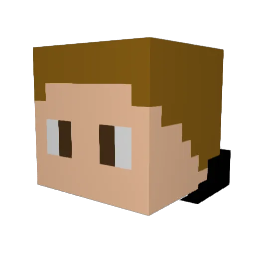 Ketras564 Minecraft avatar head, 3D render