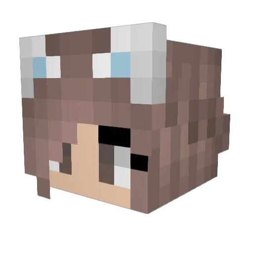 KetsyLS Minecraft avatar head, 3D render