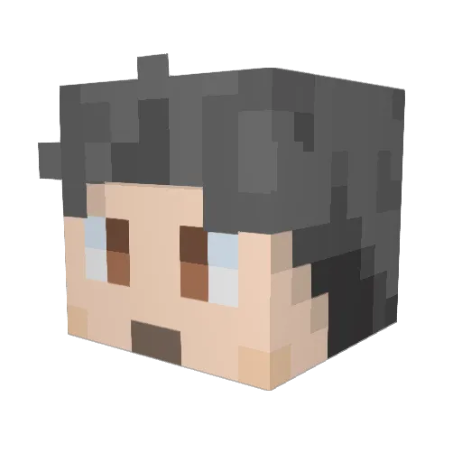 Kettan Minecraft avatar head, 3D render