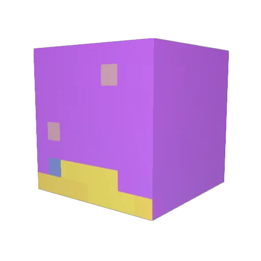 Kettchup Minecraft avatar head, 3D render