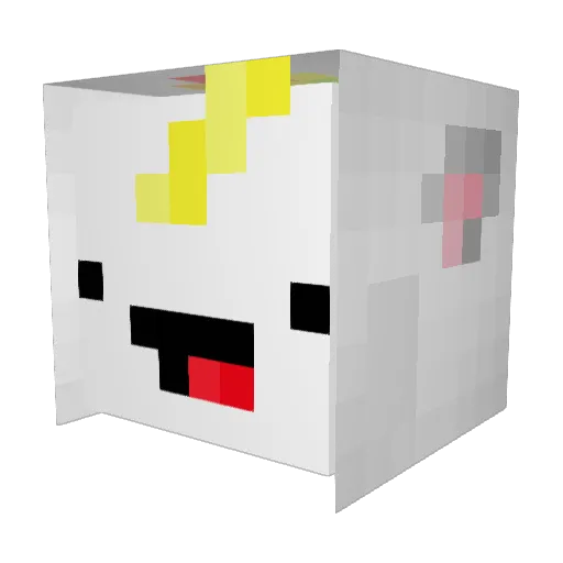 Kettekoop Minecraft avatar head, 3D render