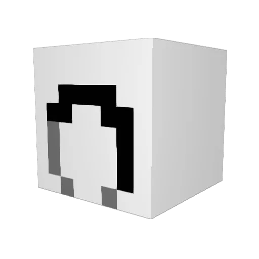 Kettle69 Minecraft avatar head, 3D render