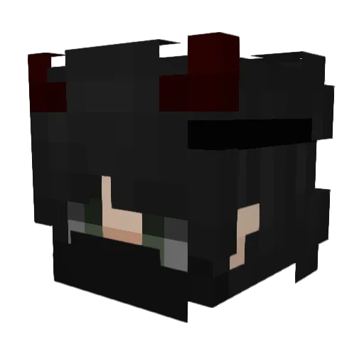 Ketulo Minecraft avatar head, 3D render