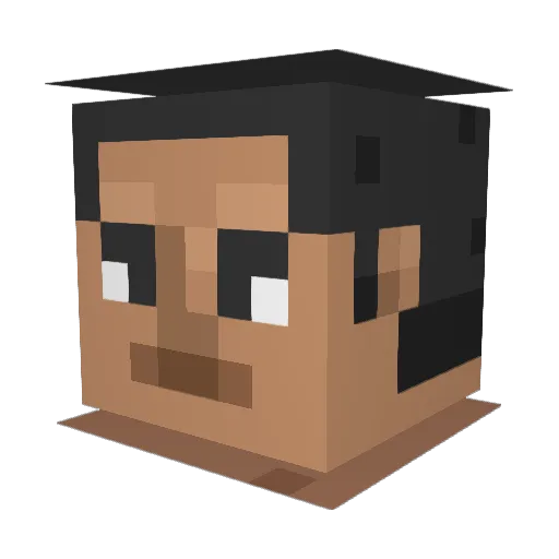 Ketwell Minecraft avatar head, 3D render
