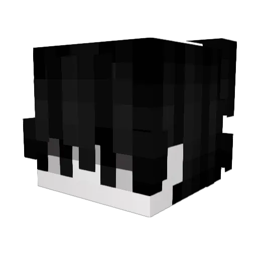 Ketzzu Minecraft avatar head, 3D render