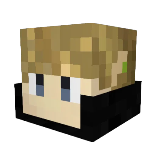 Keube Minecraft avatar head, 3D render