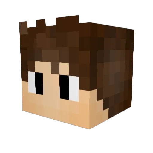 Keuffy Minecraft avatar head, 3D render