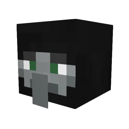 Keujx Minecraft avatar head, 3D render